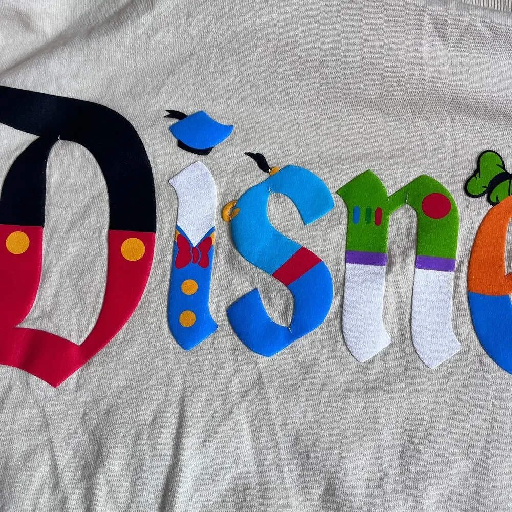 Disneyland Resort Spirit Jersey Unisex Adult XL Tan Disney Characters